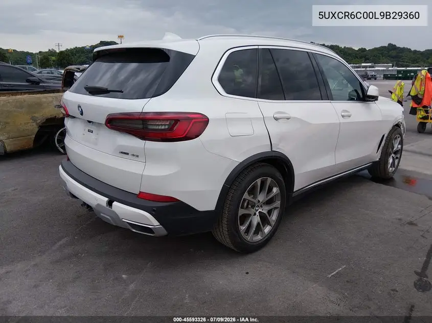 2020 BMW X5 xDrive40I VIN: 5UXCR6C00L9B29360 Lot: 45593326