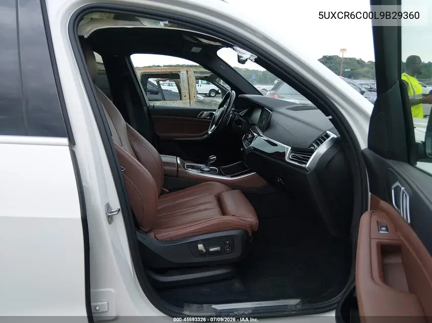 2020 BMW X5 xDrive40I VIN: 5UXCR6C00L9B29360 Lot: 45593326