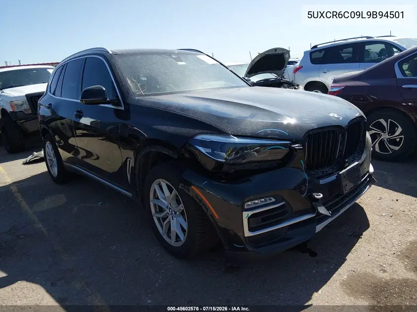 2020 BMW X5 xDrive40I VIN: 5UXCR6C09L9B94501 Lot: 45602576