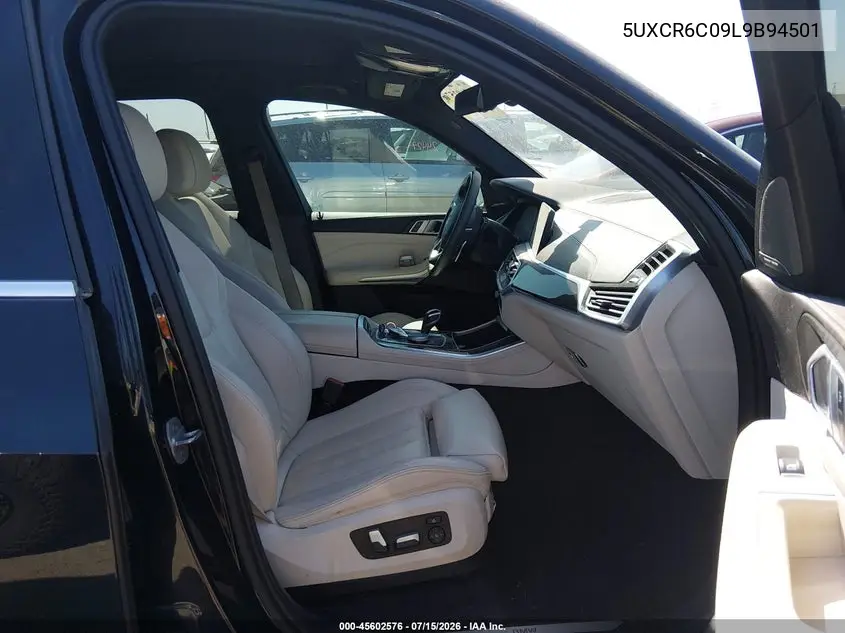 2020 BMW X5 xDrive40I VIN: 5UXCR6C09L9B94501 Lot: 45602576