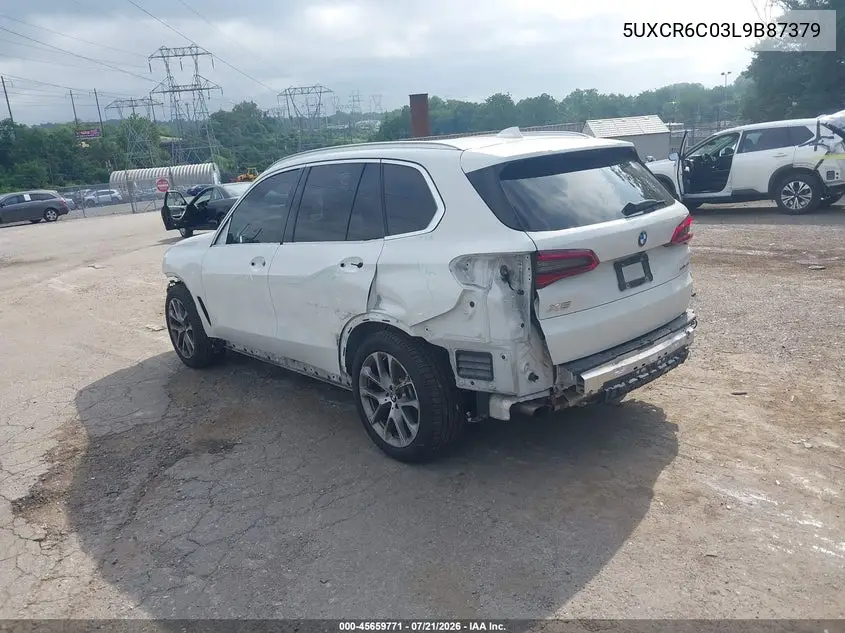 2020 BMW X5 xDrive40I VIN: 5UXCR6C03L9B87379 Lot: 45659771