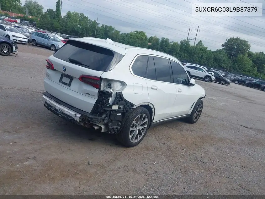 2020 BMW X5 xDrive40I VIN: 5UXCR6C03L9B87379 Lot: 45659771