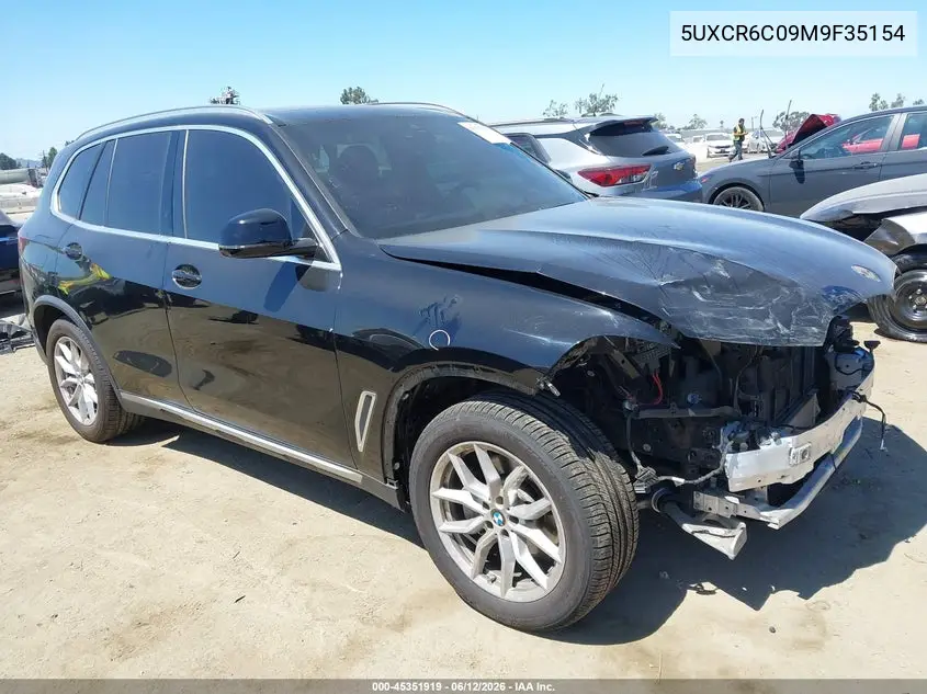 2021 BMW X5 xDrive40I VIN: 5UXCR6C09M9F35154 Lot: 45351919