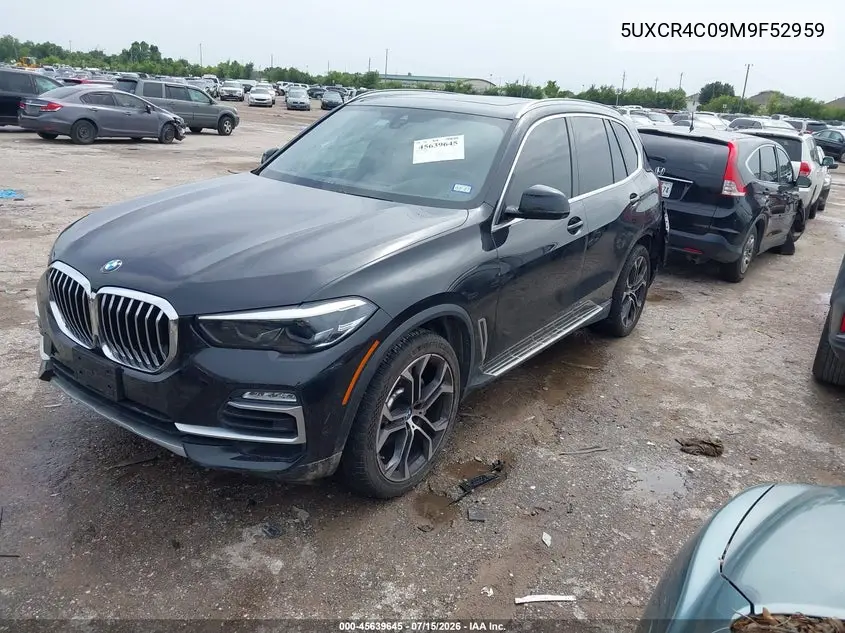 2021 BMW X5 Sdrive40I VIN: 5UXCR4C09M9F52959 Lot: 45639645