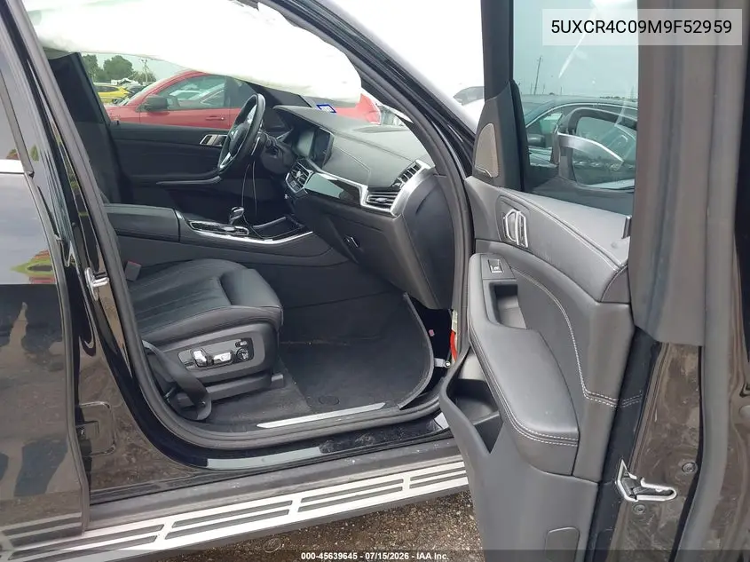 2021 BMW X5 Sdrive40I VIN: 5UXCR4C09M9F52959 Lot: 45639645