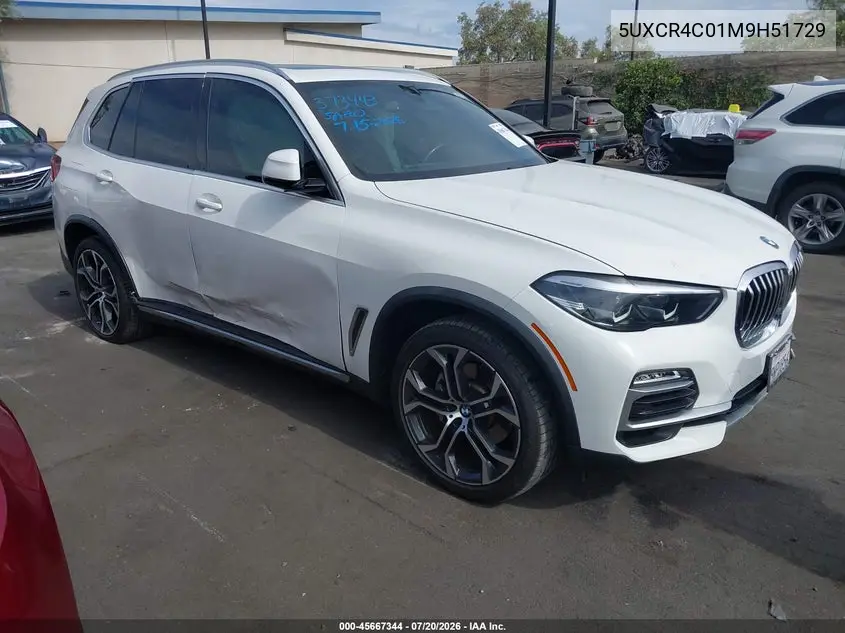 2021 BMW X5 Sdrive40I VIN: 5UXCR4C01M9H51729 Lot: 45667344