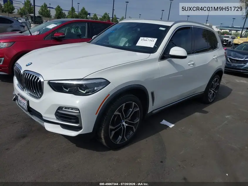 2021 BMW X5 Sdrive40I VIN: 5UXCR4C01M9H51729 Lot: 45667344