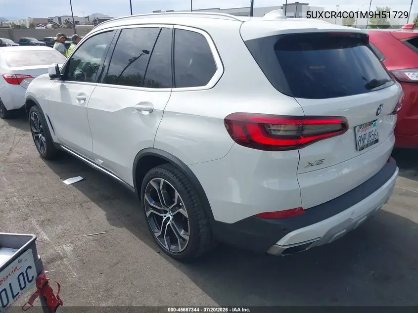 2021 BMW X5 Sdrive40I VIN: 5UXCR4C01M9H51729 Lot: 45667344