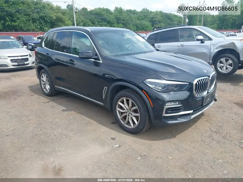 2021 BMW X5 xDrive40I VIN: 5UXCR6C04M9D86605 Lot: 45687896