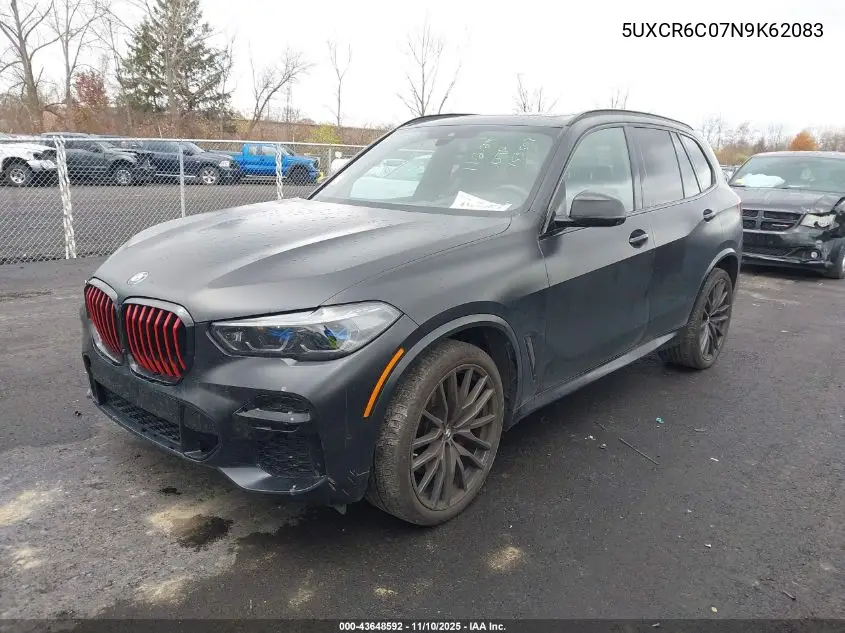 5UXCR6C07N9K62083 2022 BMW X5 xDrive40I