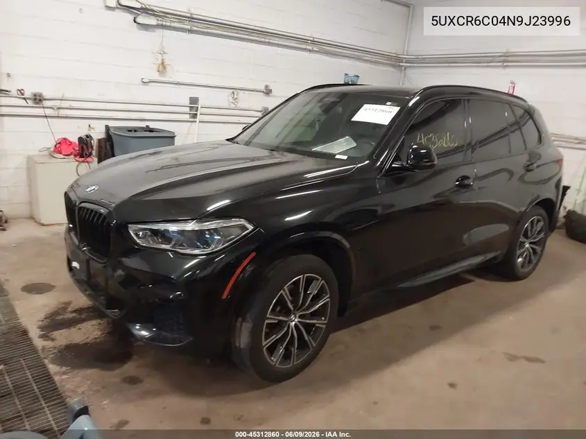 2022 BMW X5 xDrive40I VIN: 5UXCR6C04N9J23996 Lot: 45312860