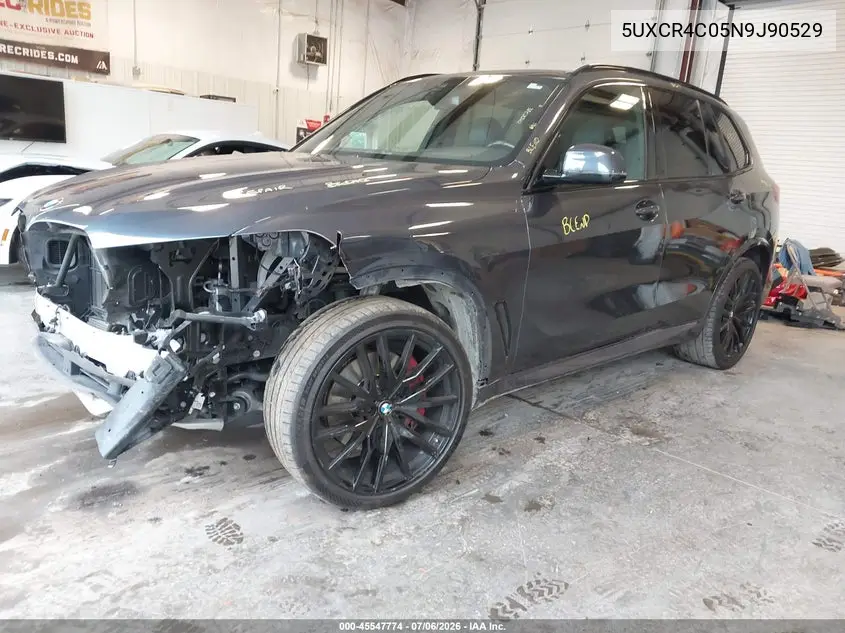 2022 BMW X5 Sdrive40I VIN: 5UXCR4C05N9J90529 Lot: 45547774