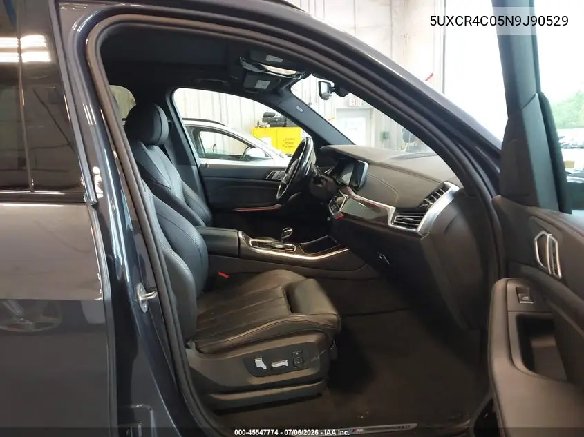 2022 BMW X5 Sdrive40I VIN: 5UXCR4C05N9J90529 Lot: 45547774