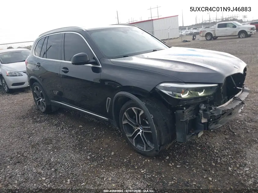 2022 BMW X5 Sdrive40I VIN: 5UXCR4C01N9J46883 Lot: 45565965