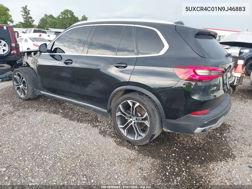 2022 BMW X5 Sdrive40I VIN: 5UXCR4C01N9J46883 Lot: 45565965