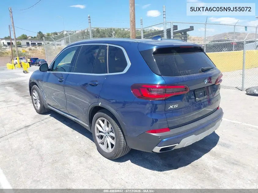 2022 BMW X5 Phev xDrive45E VIN: 5UXTA6C05N9J55072 Lot: 45650832