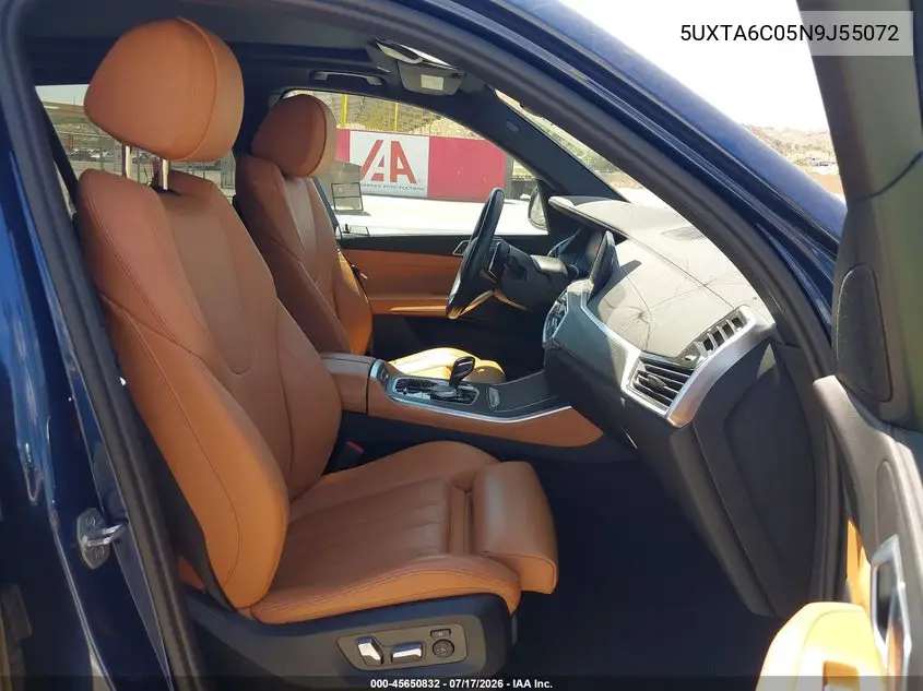 2022 BMW X5 Phev xDrive45E VIN: 5UXTA6C05N9J55072 Lot: 45650832