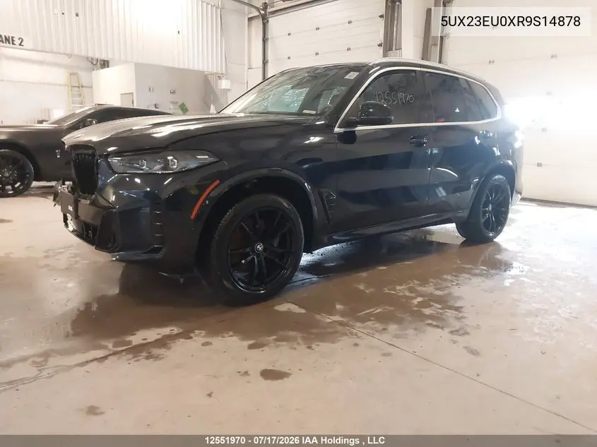2024 BMW X5 xDrive40I VIN: 5UX23EU0XR9S14878 Lot: 12551970X