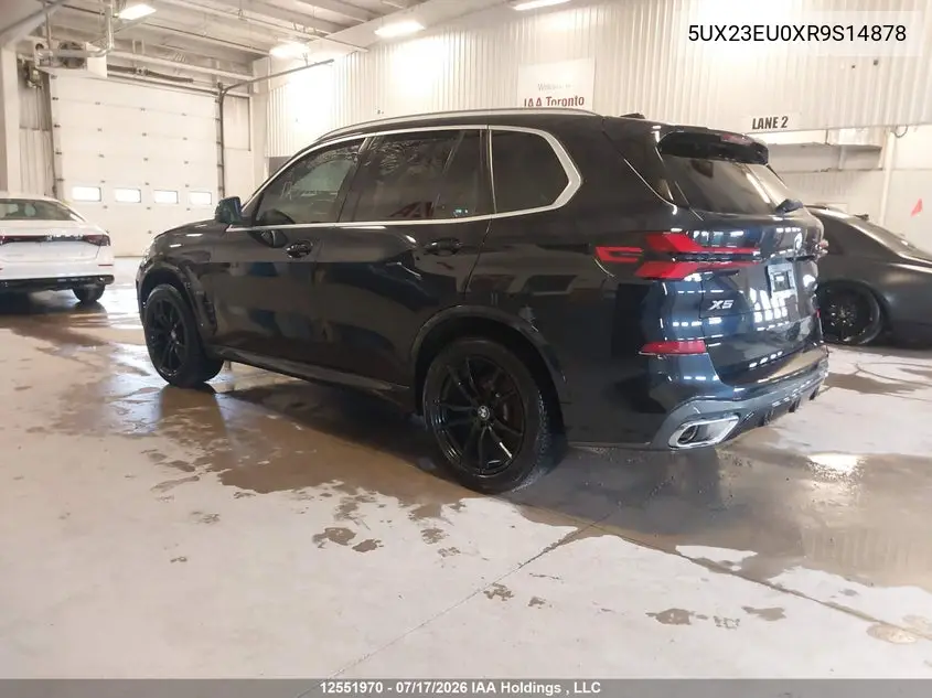 2024 BMW X5 xDrive40I VIN: 5UX23EU0XR9S14878 Lot: 12551970X