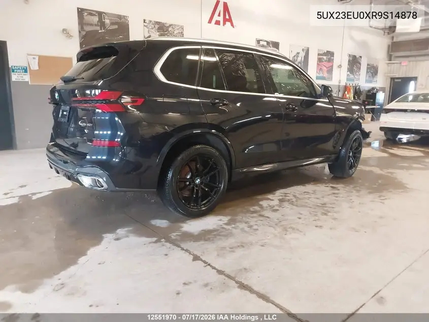 2024 BMW X5 xDrive40I VIN: 5UX23EU0XR9S14878 Lot: 12551970X