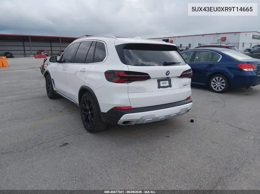 2024 BMW X5 Phev xDrive50E VIN: 5UX43EU0XR9T14665 Lot: 45477341