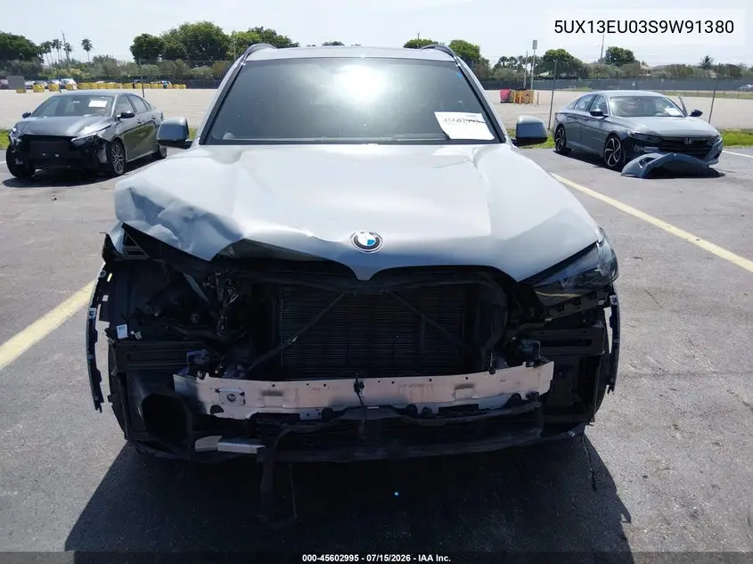 2025 BMW X5 Sdrive40I VIN: 5UX13EU03S9W91380 Lot: 45602995