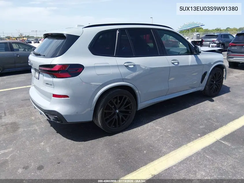 2025 BMW X5 Sdrive40I VIN: 5UX13EU03S9W91380 Lot: 45602995