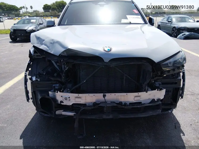 2025 BMW X5 Sdrive40I VIN: 5UX13EU03S9W91380 Lot: 45602995