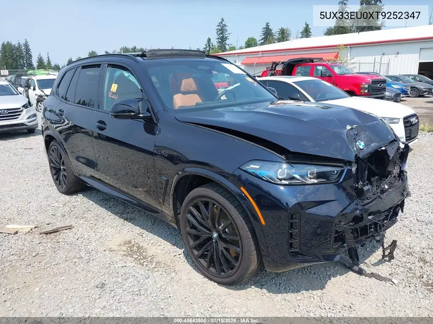 2026 BMW X5 M60I VIN: 5UX33EU0XT9252347 Lot: 45643500
