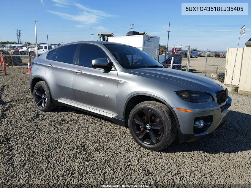 2008 BMW X6 xDrive35I VIN: 5UXFG43518LJ35405 Lot: 45454709