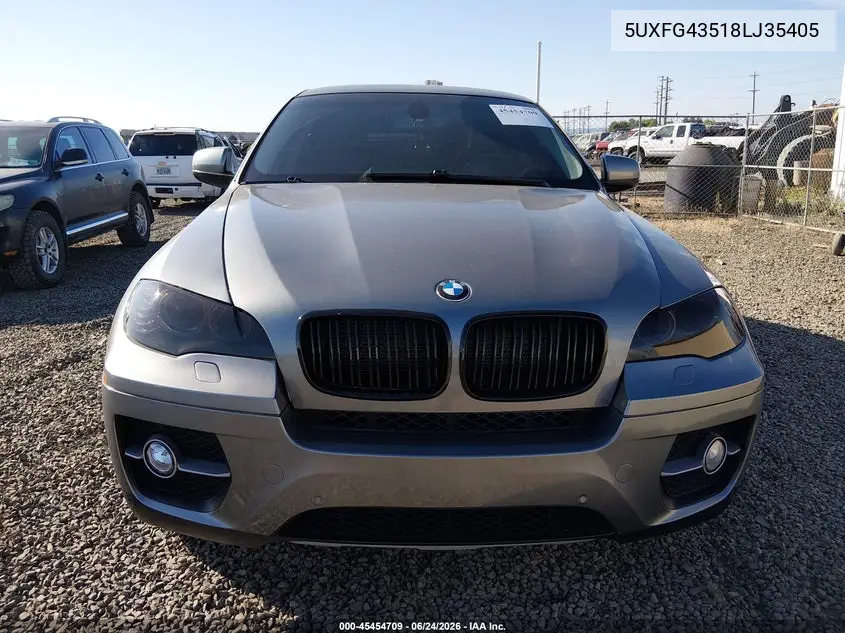 2008 BMW X6 xDrive35I VIN: 5UXFG43518LJ35405 Lot: 45454709