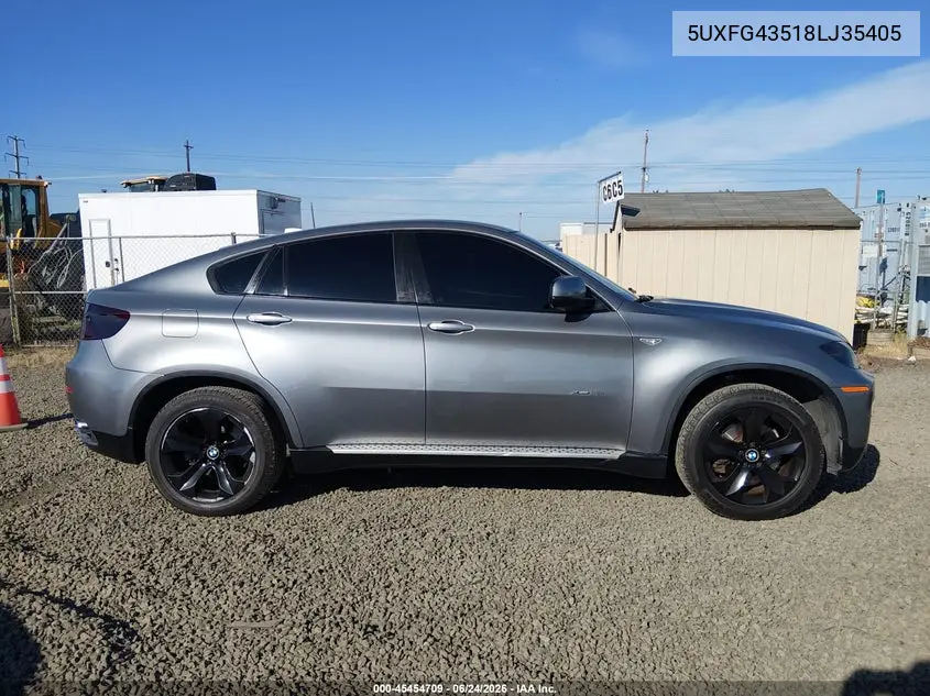 2008 BMW X6 xDrive35I VIN: 5UXFG43518LJ35405 Lot: 45454709