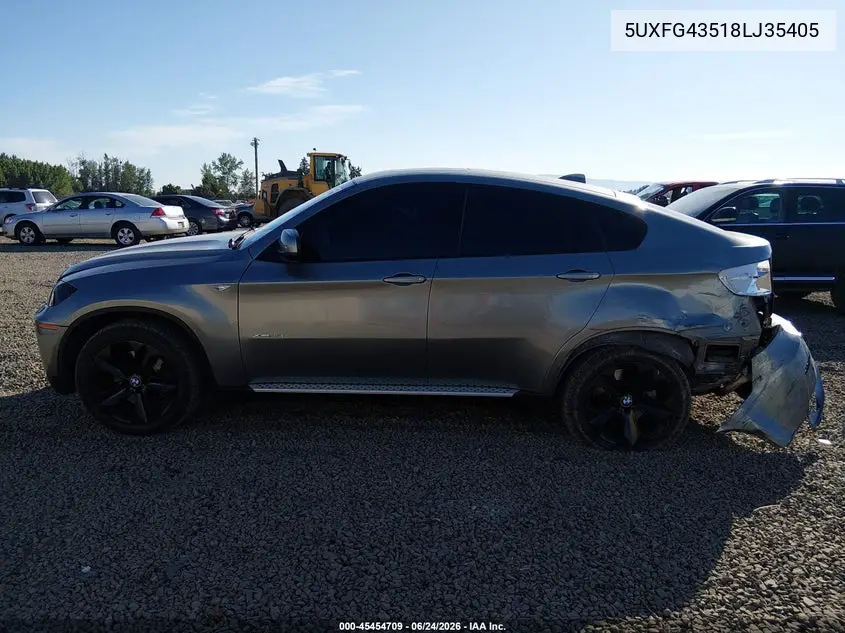 2008 BMW X6 xDrive35I VIN: 5UXFG43518LJ35405 Lot: 45454709
