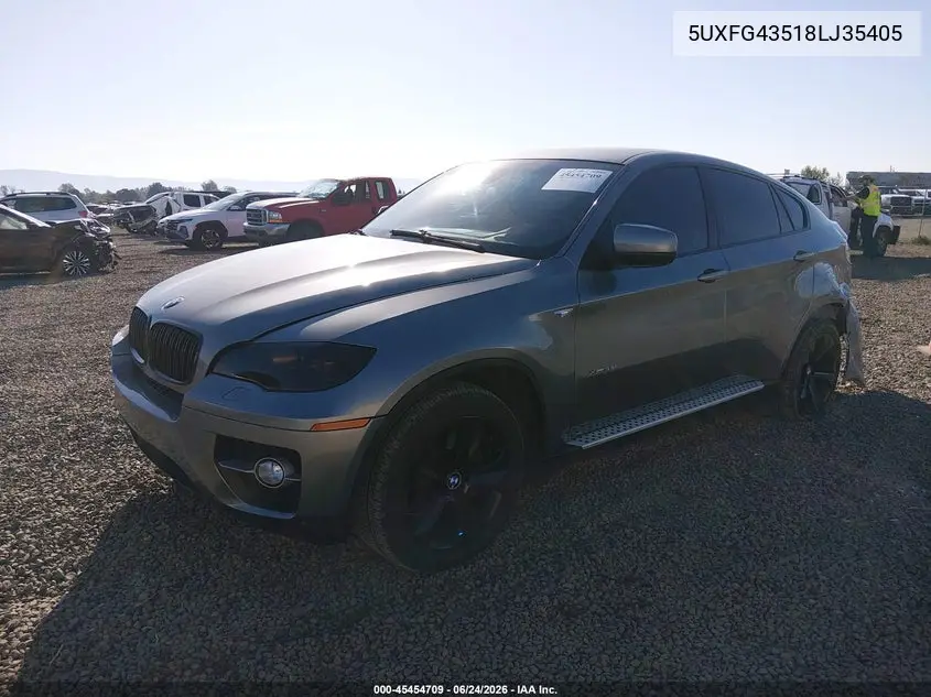 2008 BMW X6 xDrive35I VIN: 5UXFG43518LJ35405 Lot: 45454709