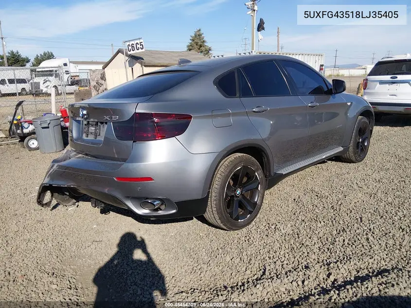 2008 BMW X6 xDrive35I VIN: 5UXFG43518LJ35405 Lot: 45454709