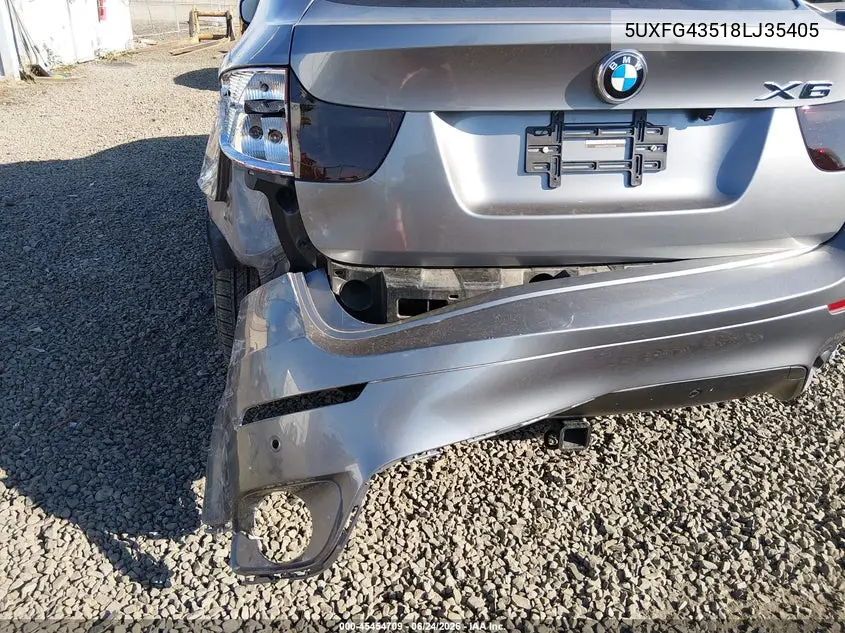 2008 BMW X6 xDrive35I VIN: 5UXFG43518LJ35405 Lot: 45454709