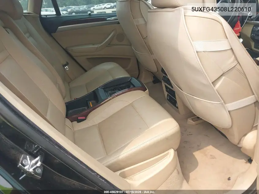 2008 BMW X6 xDrive35I VIN: 5UXFG43508L220610 Lot: 45629107