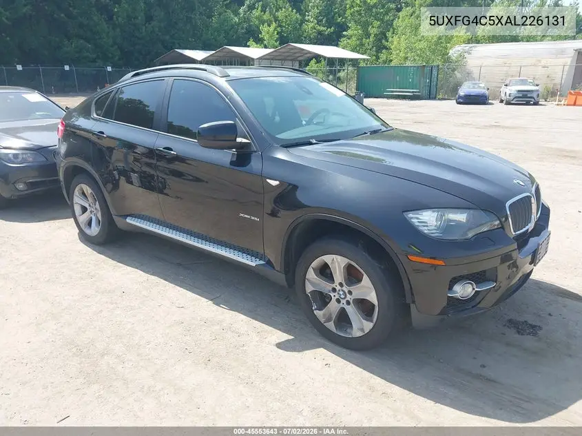 2010 BMW X6 xDrive35I VIN: 5UXFG4C5XAL226131 Lot: 45553643