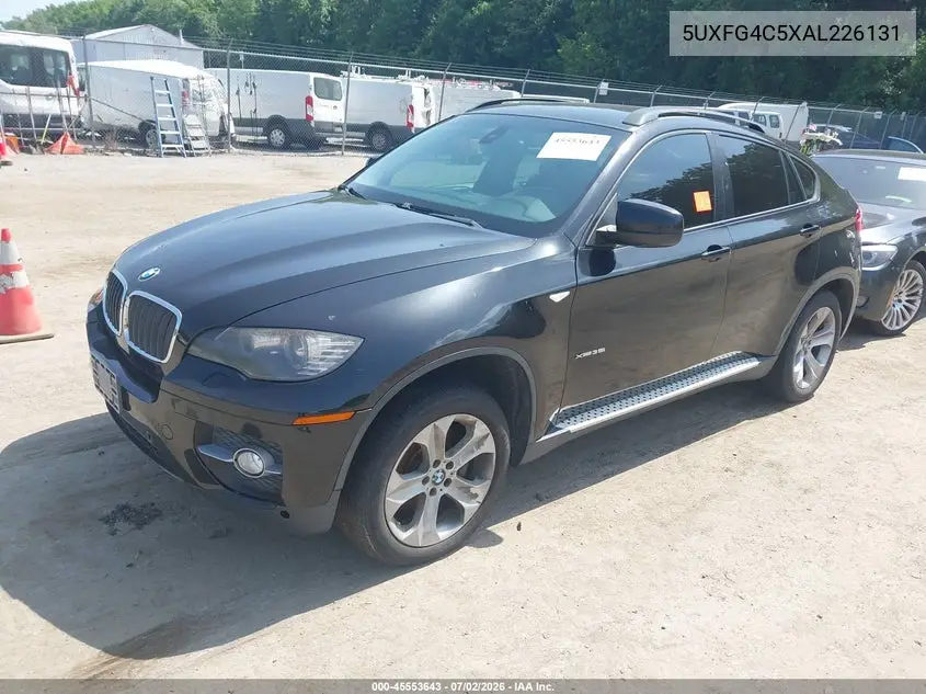 2010 BMW X6 xDrive35I VIN: 5UXFG4C5XAL226131 Lot: 45553643