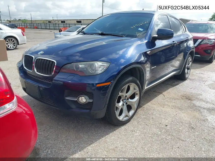 2011 BMW X6 xDrive35I VIN: 5UXFG2C54BLX05344 Lot: 44916100