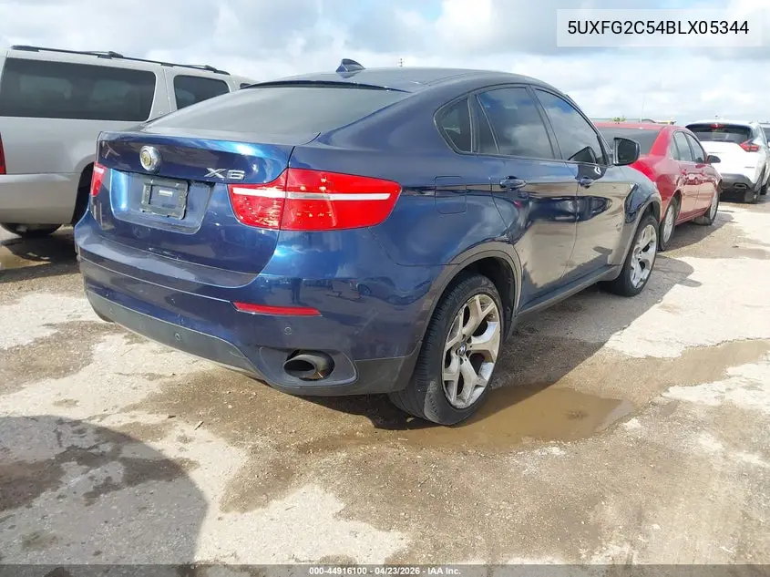 2011 BMW X6 xDrive35I VIN: 5UXFG2C54BLX05344 Lot: 44916100