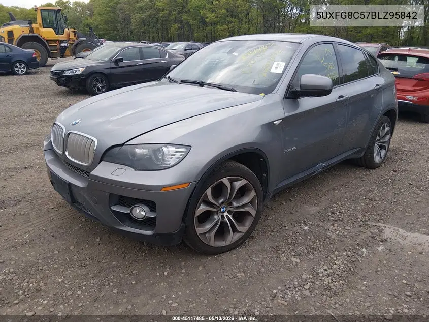 2011 BMW X6 xDrive50I VIN: 5UXFG8C57BLZ95842 Lot: 45117485