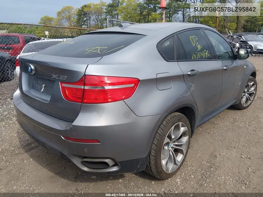 2011 BMW X6 xDrive50I VIN: 5UXFG8C57BLZ95842 Lot: 45117485