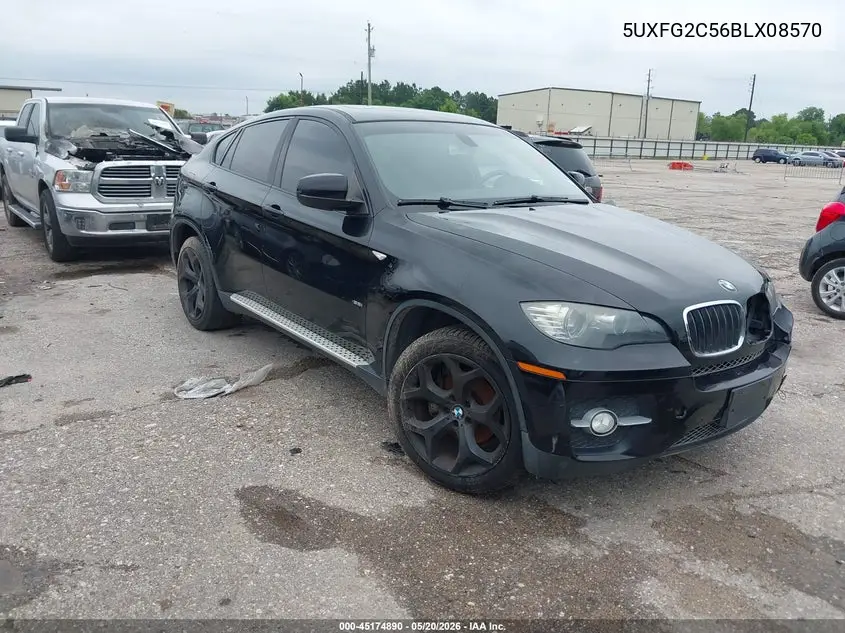 2011 BMW X6 xDrive35I VIN: 5UXFG2C56BLX08570 Lot: 45174890