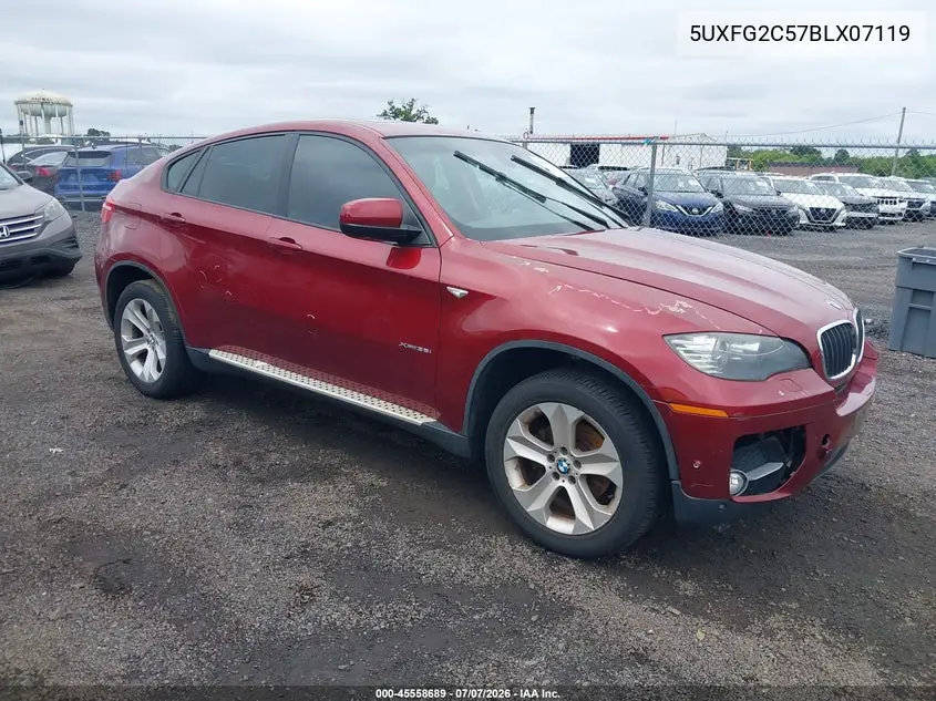 2011 BMW X6 xDrive35I VIN: 5UXFG2C57BLX07119 Lot: 45558689