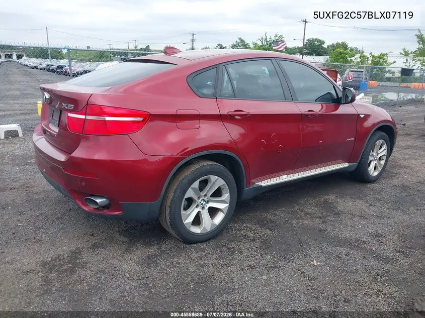 2011 BMW X6 xDrive35I VIN: 5UXFG2C57BLX07119 Lot: 45558689