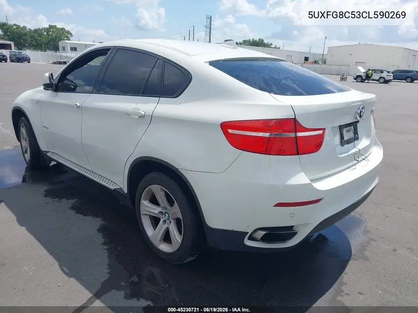 2012 BMW X6 xDrive50I VIN: 5UXFG8C53CL590269 Lot: 45230721