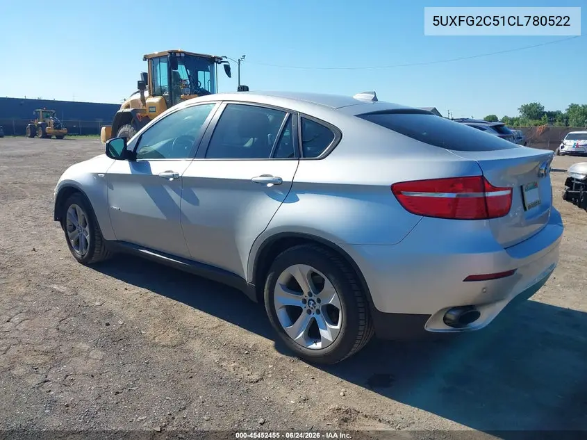 2012 BMW X6 xDrive35I VIN: 5UXFG2C51CL780522 Lot: 45452455