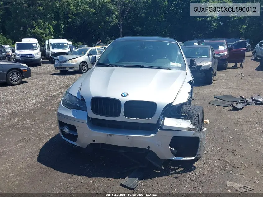 2012 BMW X6 xDrive50I VIN: 5UXFG8C5XCL590012 Lot: 45538004