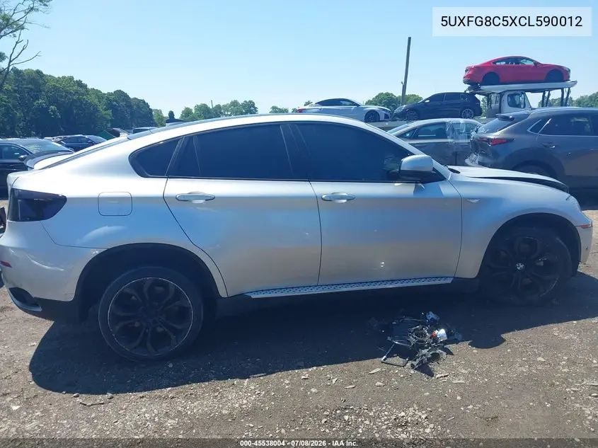 2012 BMW X6 xDrive50I VIN: 5UXFG8C5XCL590012 Lot: 45538004
